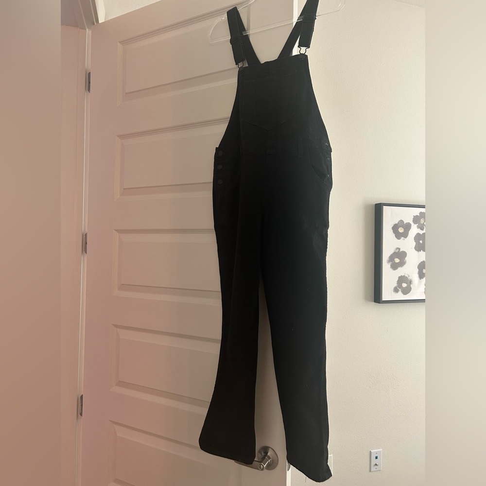Old Navy black overalls size 6